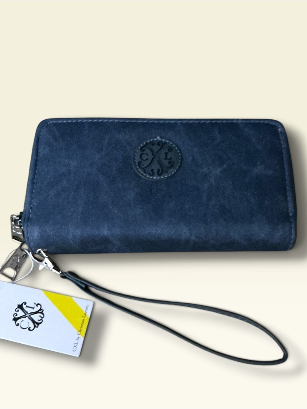 🌼NWT:Christian Lacroix Denim Double Zipper Wallet